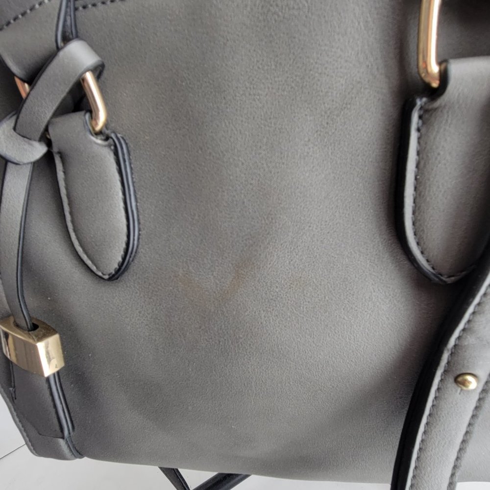 Unbranded Mini Satchel Bag Dark Gray View 2